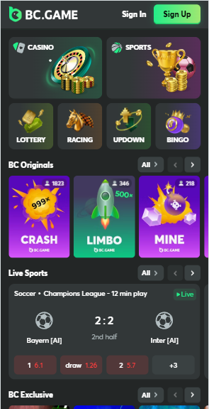 Explore Exciting Rewards at BC.Game Online Casino UA Explore Exciting Rewards at BC.Game Online Casino UA